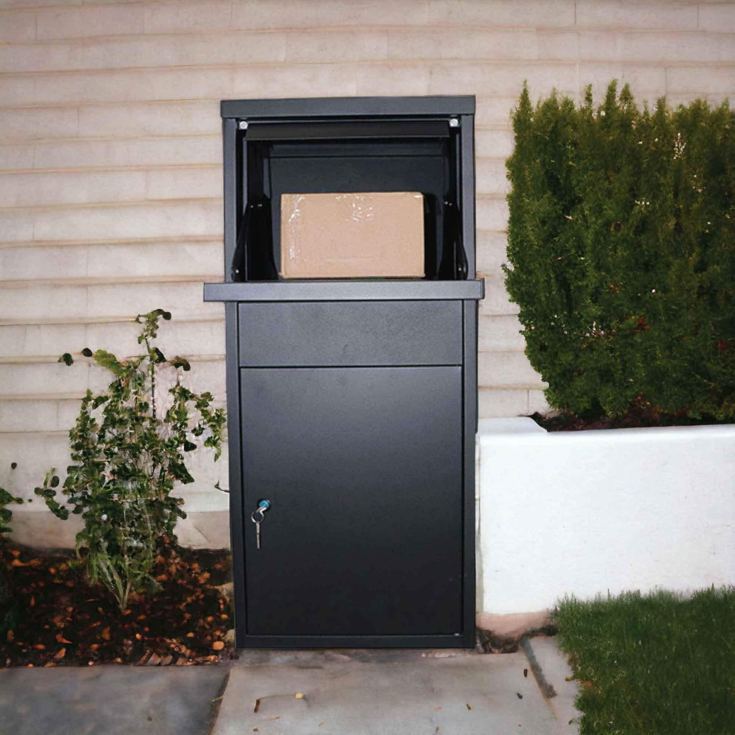 Parcel Delivery Drop Box Mailbox - Home Package Post Locker 41.5X38.5X102.5Cm image number 1