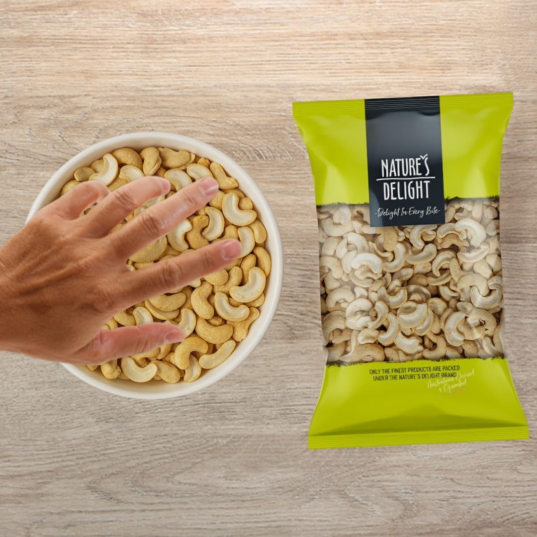 Natures Delight Salted Premium Cashews Halves 400 G image number 5
