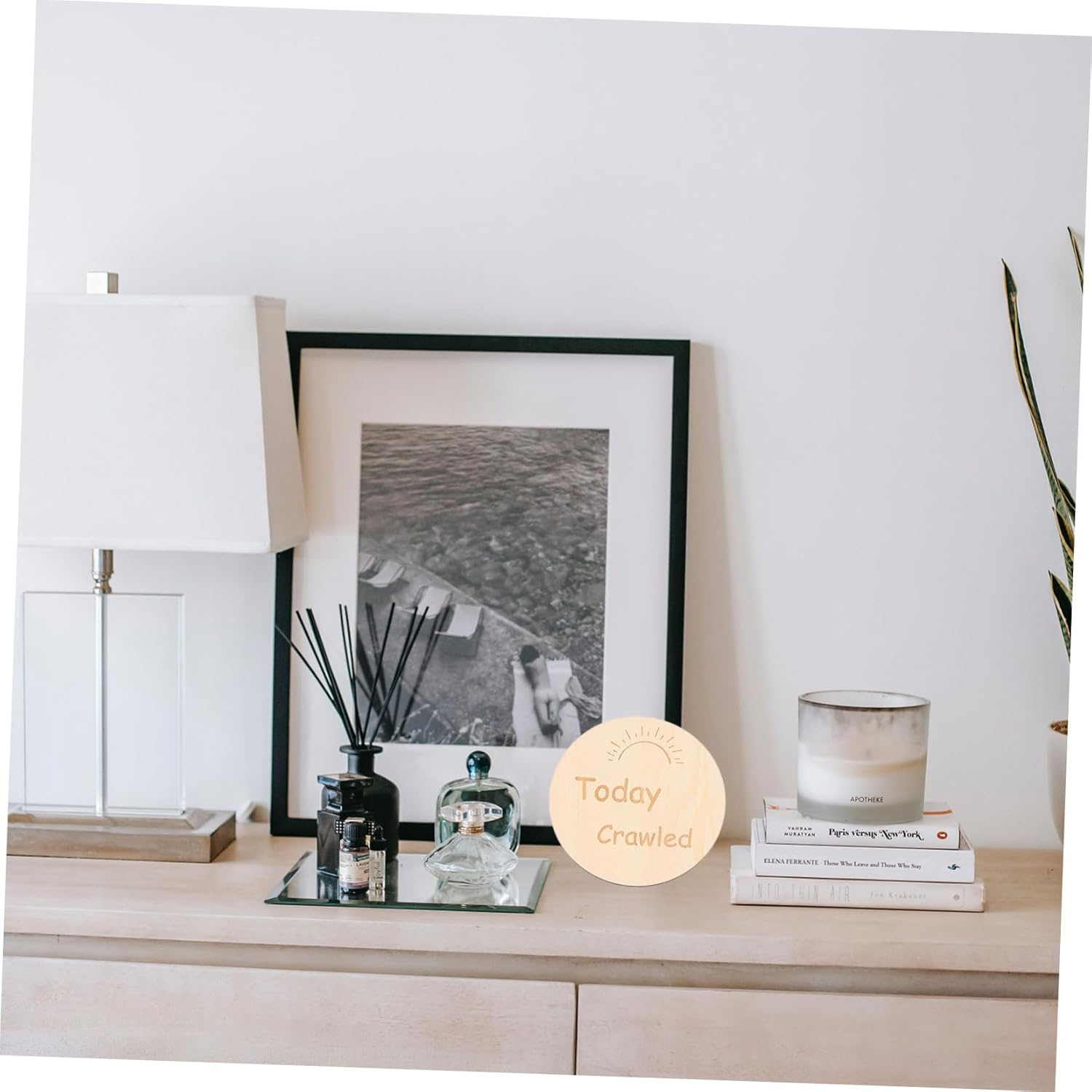 13Pcs Wood Baby Monthly Growth Recording Cards Double-Sided Rainbow Engraved Newborn Photography Props for Infant Milestone Tracking and Baby Shower image number 1