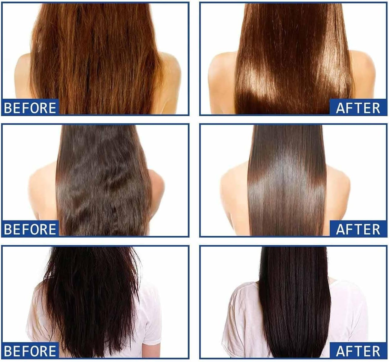 Protein Correction Hair Straightening Cream,Silk & Gloss Protein Correction Hair Cream,Nourishing Fast Smoothing Hair Straightener Creams,Straighten and Care 2-In-1 (2Pcs-A, SIZE-1010) image number 6