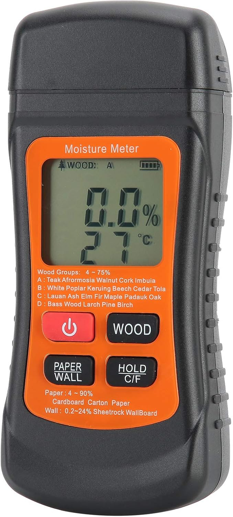 EVTSCAN Digital Wood Meter Humidity Tester Damp Detector for Woodworker image number 5