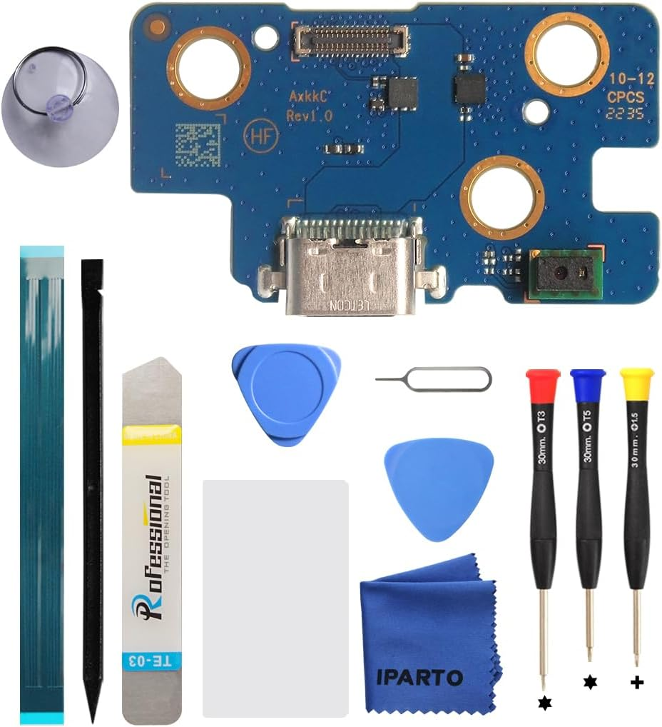 Charging Port Replacement Kit for Samsung Galaxy Tab A8 10.5 (2021) SM-X200 SM-X205 USB Flex Dock Connector Charging Flex Replacement with Tools image number 2