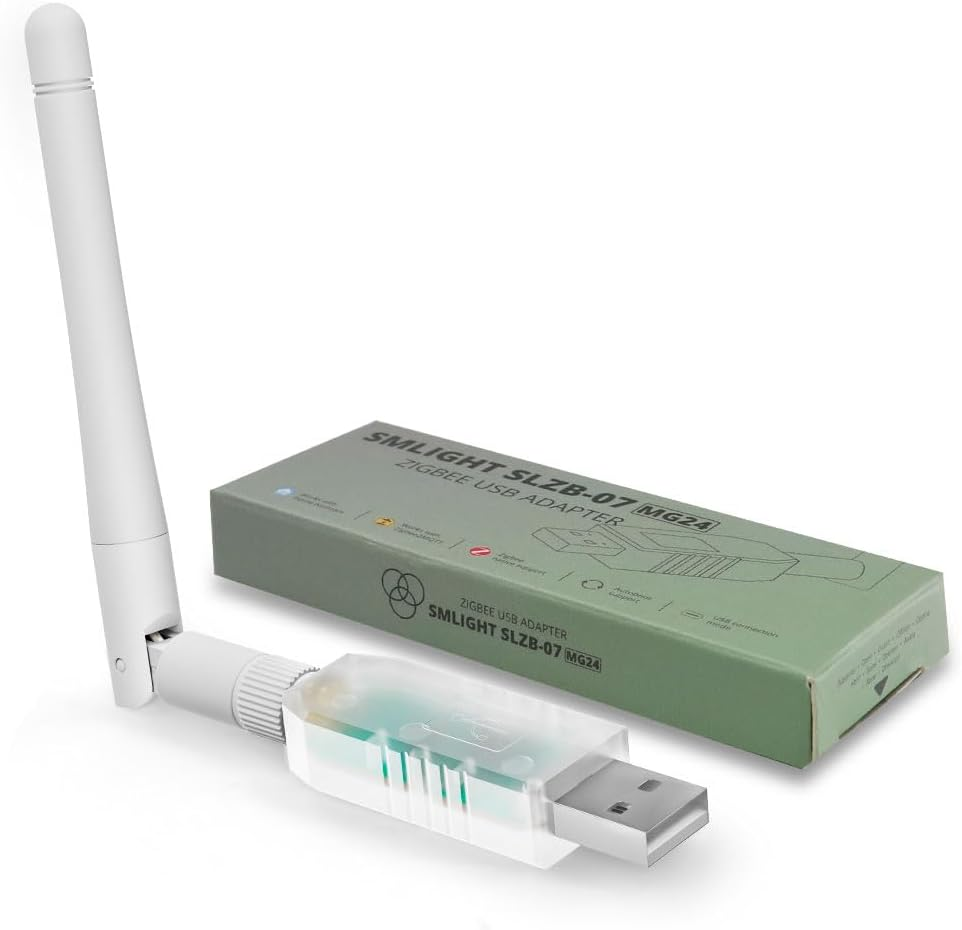 SMLIGHT SLZB-07P10 Zigbee 3.0 Coordinator Thread/Matter Mini USB Adapter Works with Zigbee2Mqtt, Home Assistant, ZHA