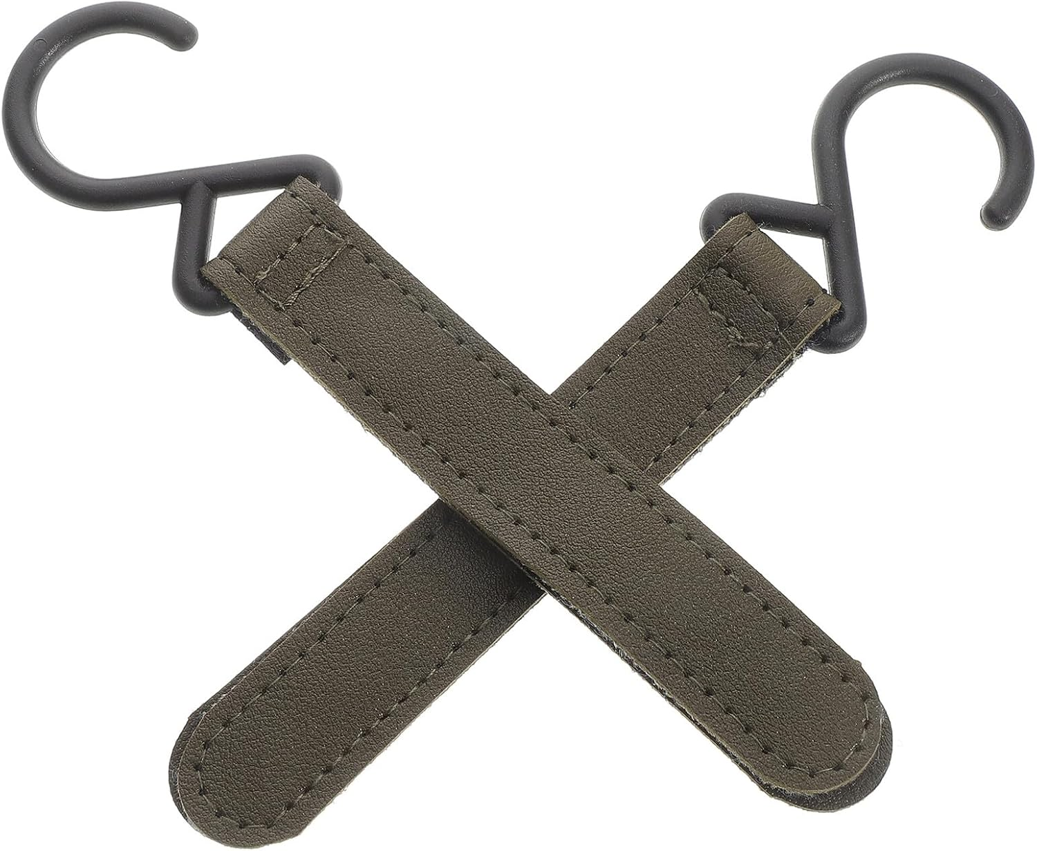 2Pcs Stroller Strap Buckles for Diaper Bag Hanging Stroller Hooks with One-Click Folding Compact Travel Accessories for Prams and Carriage Storage