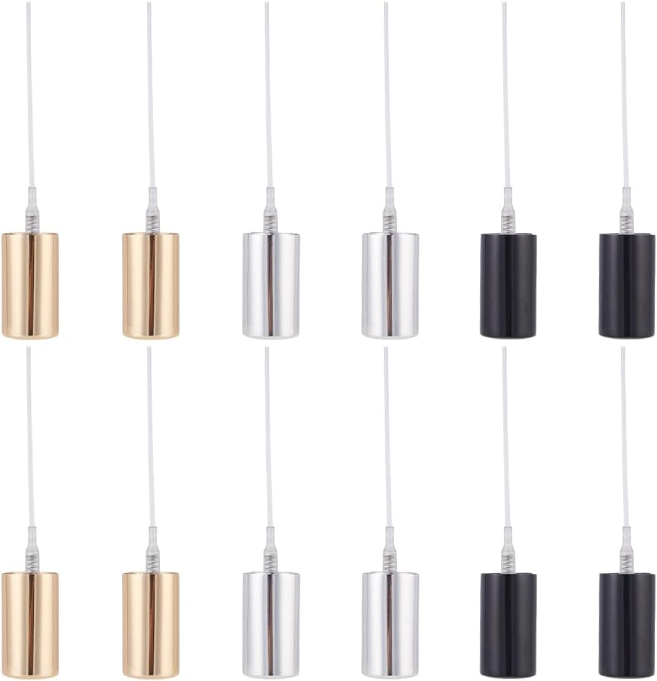 WEBEEDY Pack of 12 Replacement Atomizer Caps, Reusable Spray Bottle Caps, Fine Sprayer Caps for Essential Oil, Perfume, Cosmetics, 17 Mm Pump Head Cap (Black, Gold, Silver) image number 3