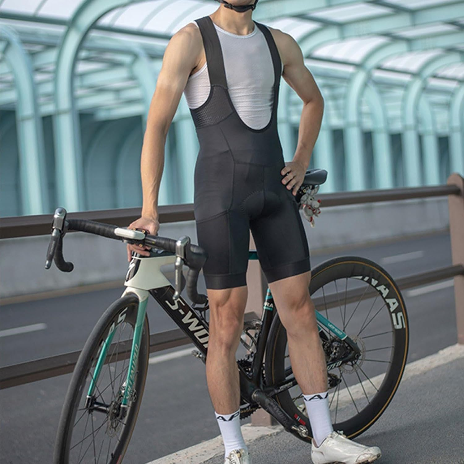 Men&rsquo;S Camo Cycling Bibs Shorts - 3D Gel Padded Performance Bibs - High Elastic, Breathable Bicycle Shorts for MTB and Road Bike image number 3