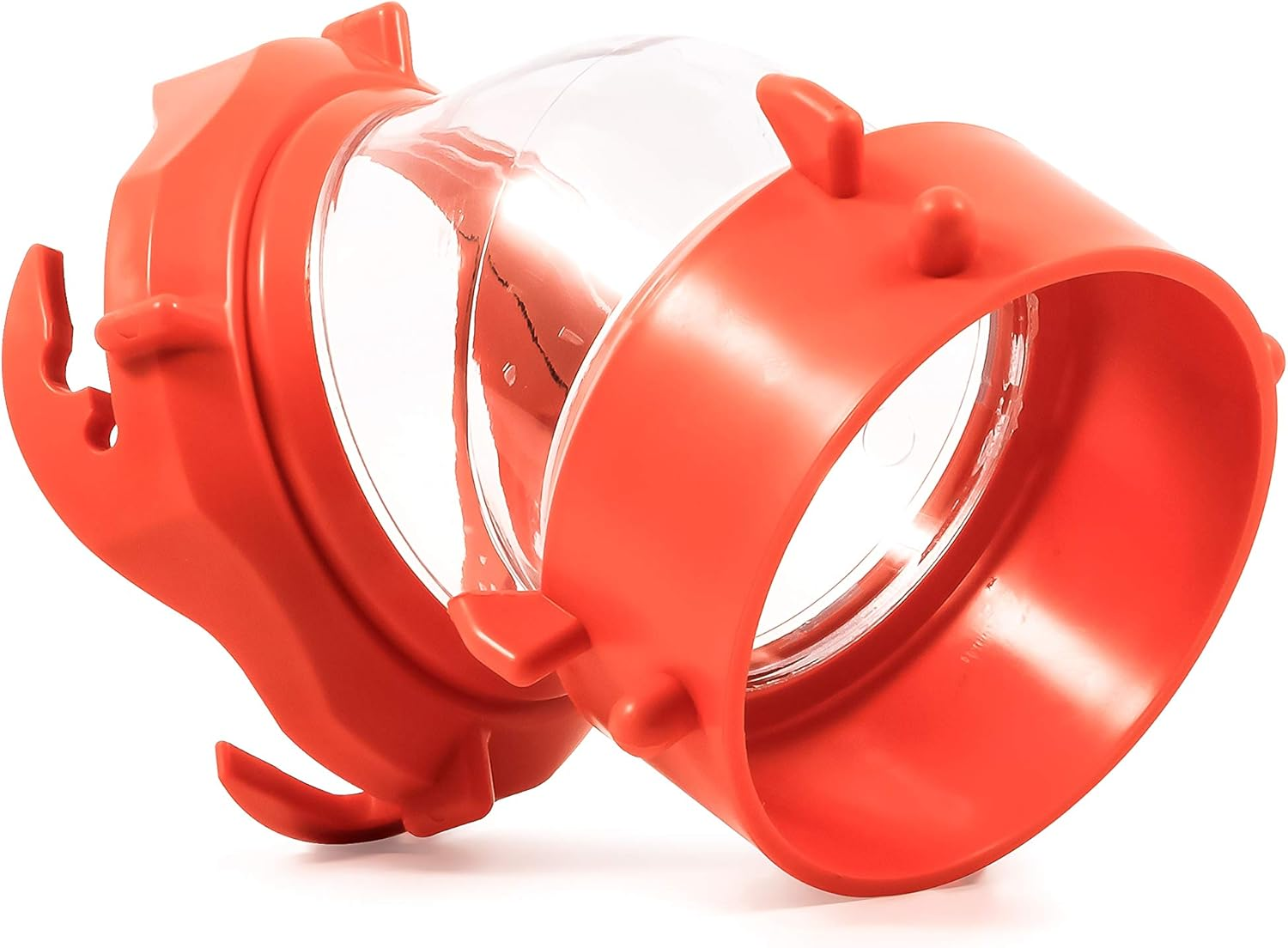 Camco Rhinoflex Clear 45 Degree RV Sewer Hose Swivel Fitting- Allows You to See When Tank Is Empty, Odor Protection; Durable and Secure Connection (39847) image number 2