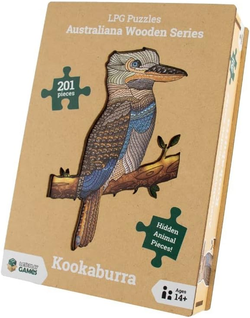 Let'S Play Games Australiana Series 01 Kookaburra LPG Wooden Puzzle image number 2