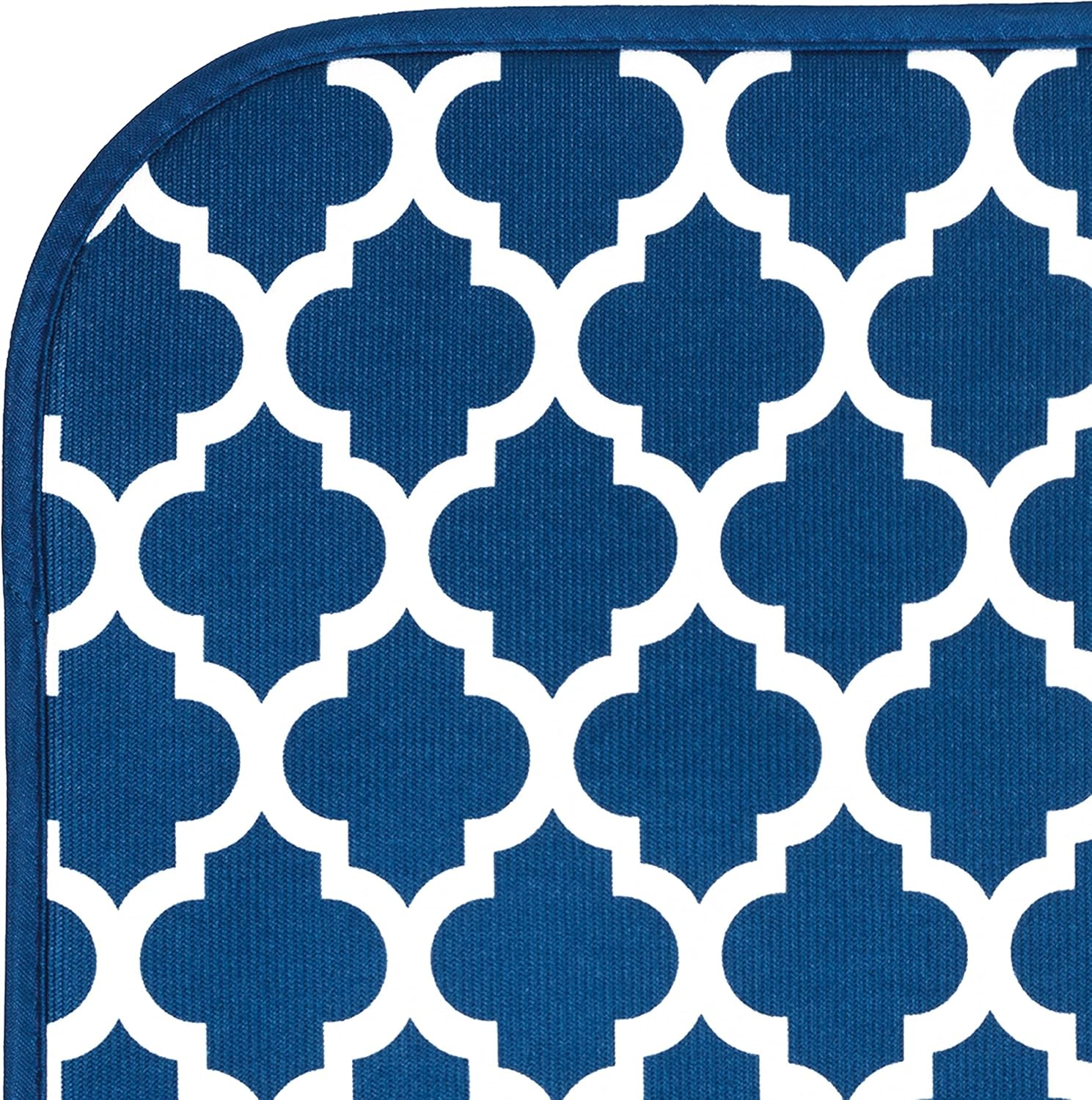 S&T Microfiber Dish Drying Mat 16" X 18" Blue Trellis image number 4