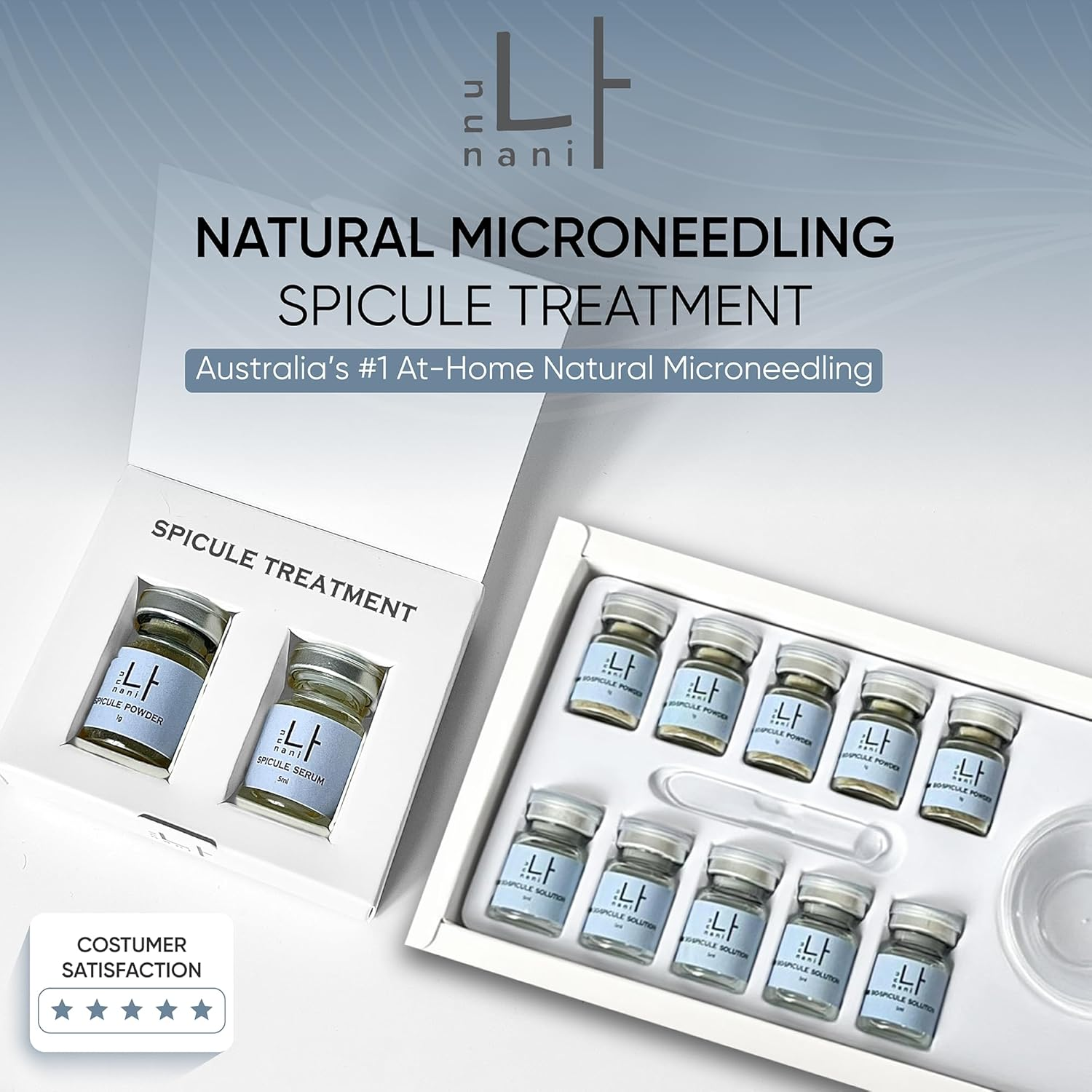 NUNANI - Spicule Treament | Facial Mask Gentle Peel for Blemishes, Texture & Dullness | Hydrating Chlorophyll Formula, Organic Spicules with Antioxidants for Smooth, Glass Skin Glow (5 Treatments) image number 2