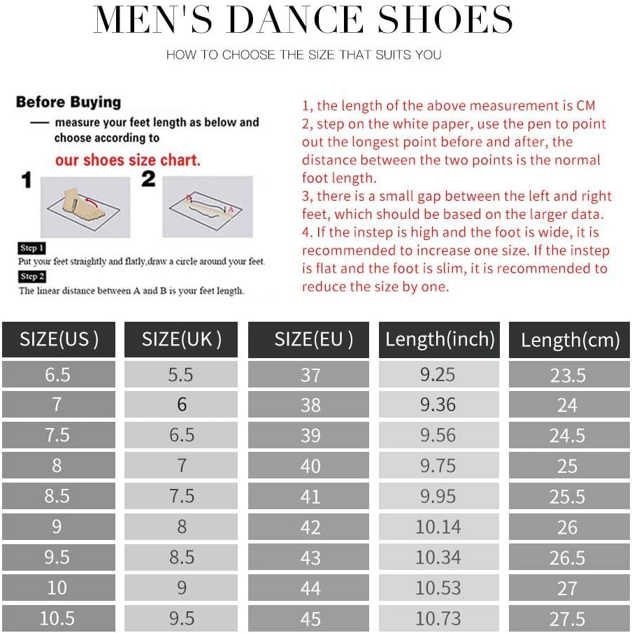 HIPPOSEUS Men'S Ballroom Dance Shoes Latin Tango Morden Rumba Social Dance Shoes Low Heel 1",Model M2