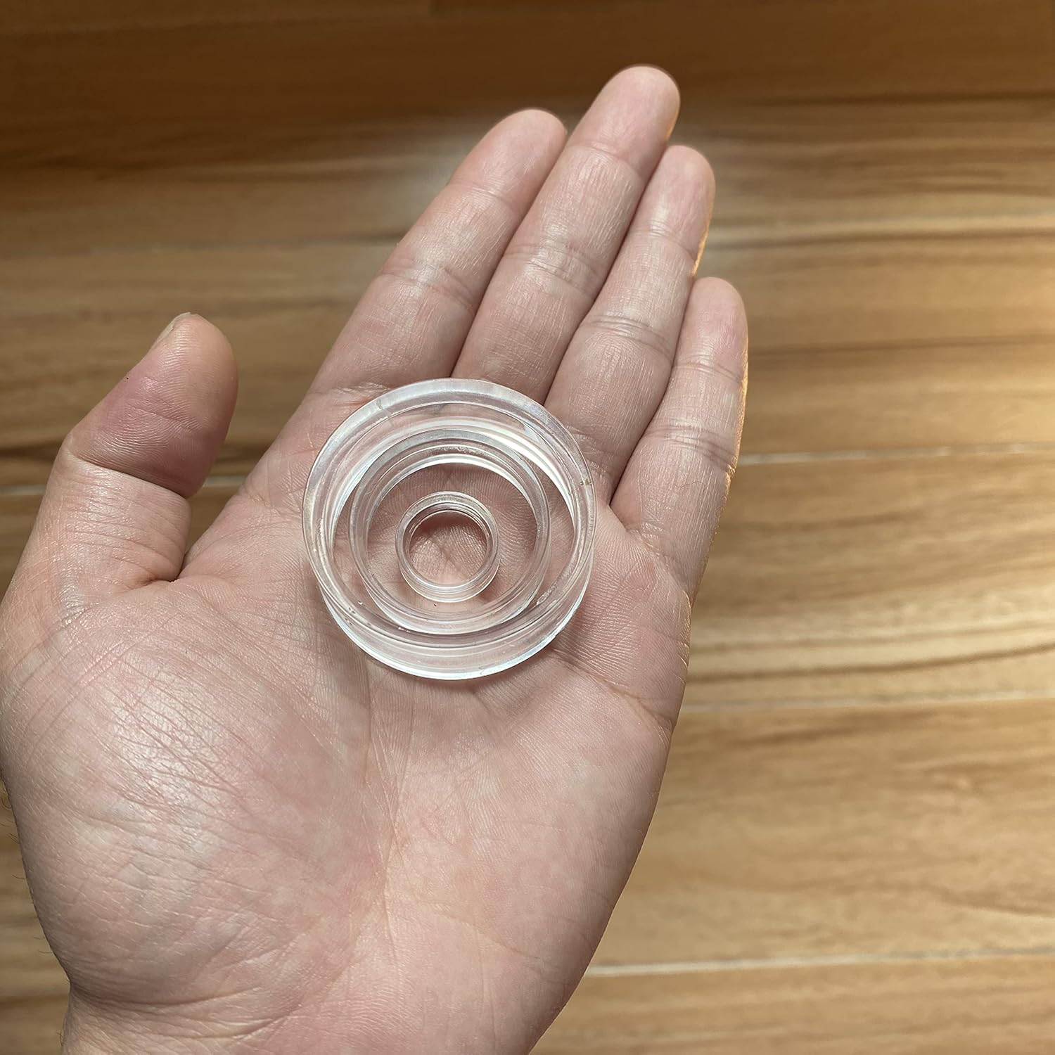 TERDEWE 48Pcs Clear Sphere Stand, Ball Stand Holder Rings - round Acrylic Plastic Display for Golf, Baseball, Softball, Tennis, Spheres, Marbles, Collection - 3 Sizes - 3 Sizes / 105 Pcs image number 4