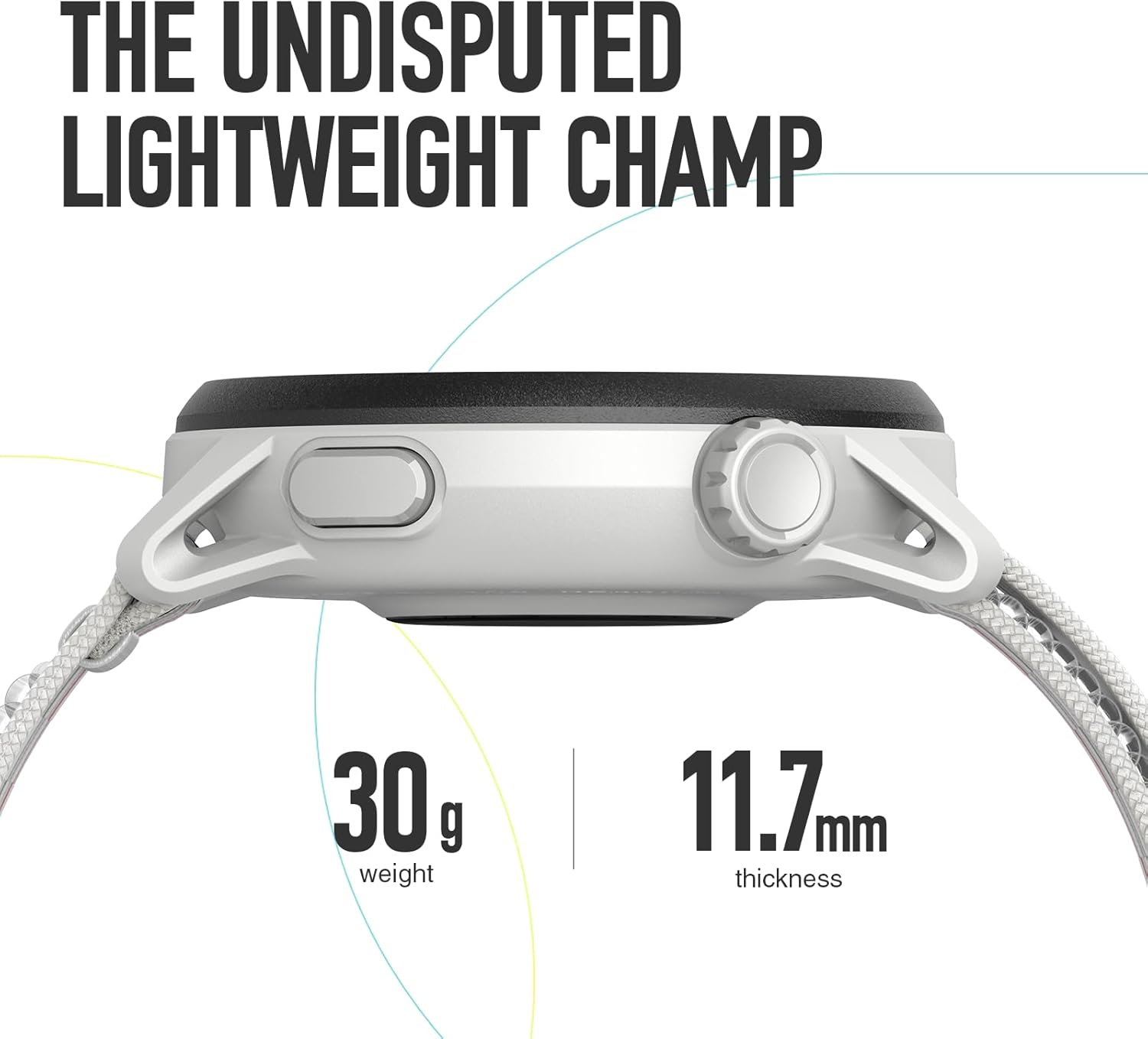 COROS PACE 3 Sport Watch GPS, Lightweight and Comfort, 17 Days Extend Battery Life, Dual-Frequency GPS, Heart Rate and Spo2, Navigation, Sleep Track, Training Plan, Run, Bike, and Ski (Chalk Nylon) image number 1