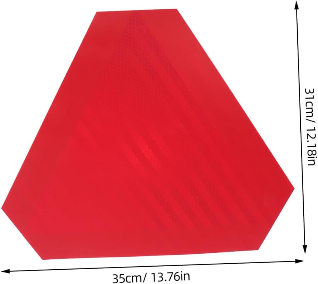 GLEAVI Golf Cart Rear Triangle Reflective Sign Pvc Material Safety Triangle Road Sign image number 2
