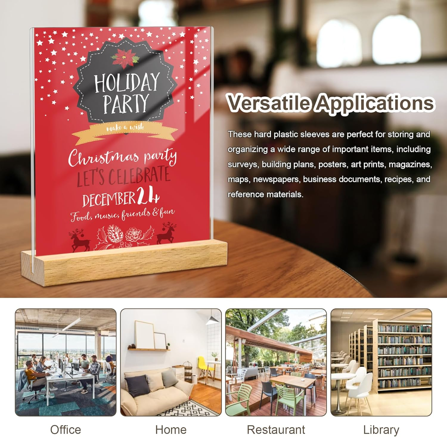 12 Pcs 8.5 X 11'' Rigid Print Protectors, Clear Rigid Top Loaders Plastic Paper Page Protectors, Clear Plastic Page Protectors for Photos and Documents image number 5