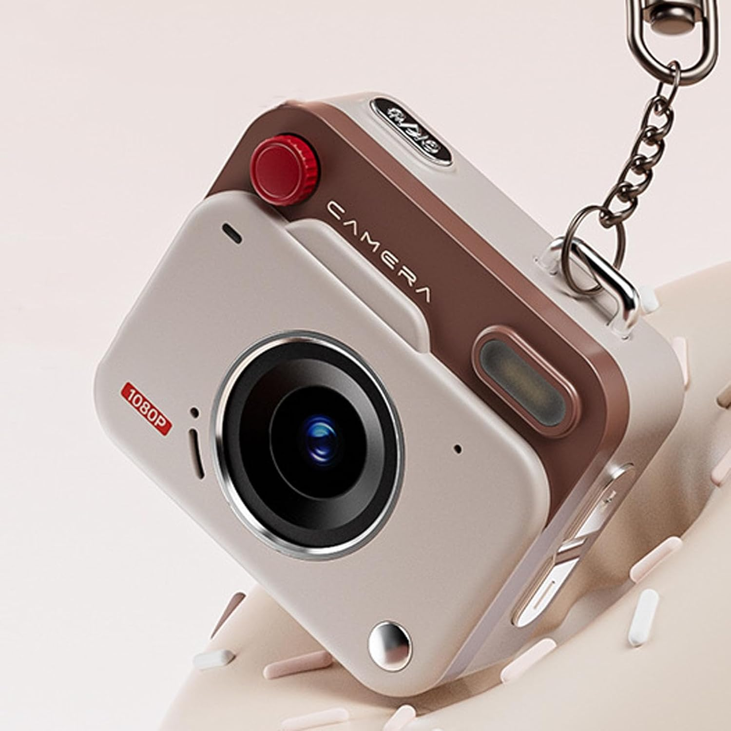 Plyisty Mini Digital Camera, 1080P 48MP Point and Shoot Small Camera with 1.77 Inch LCD Display, OTG, 6 Filters, Support up to 256GB, for Travel, Graduation, Birthday Surprises (Khaki Brown)