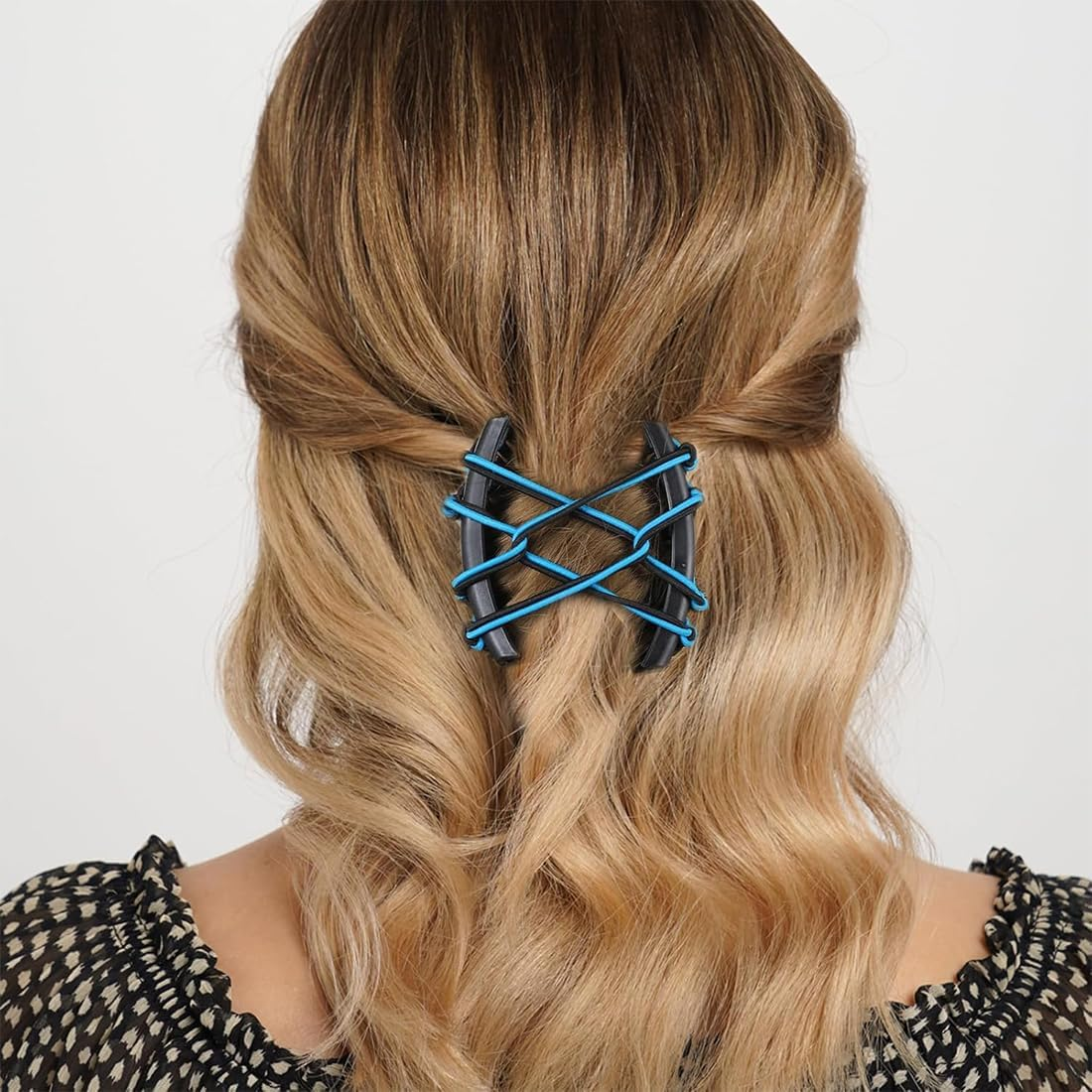 PNPGDYK Pack of 4 Hair Combs for Clips, Hair Pins, Hair Clips, Women, Fashionable Stretchy Hair Clip for Thick or Fine Hair, for Women and Girls image number 5