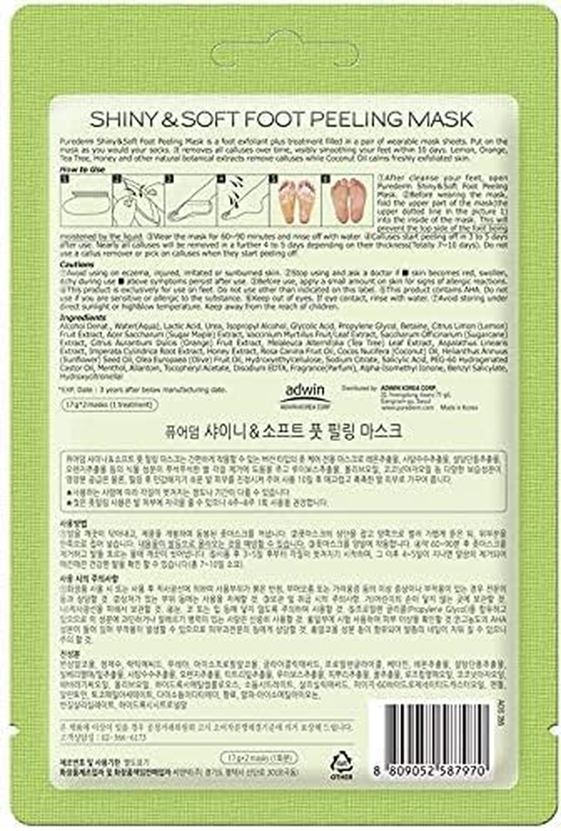 Purederm Shiny and Soft Foot Peeling Mask 17 G image number 4