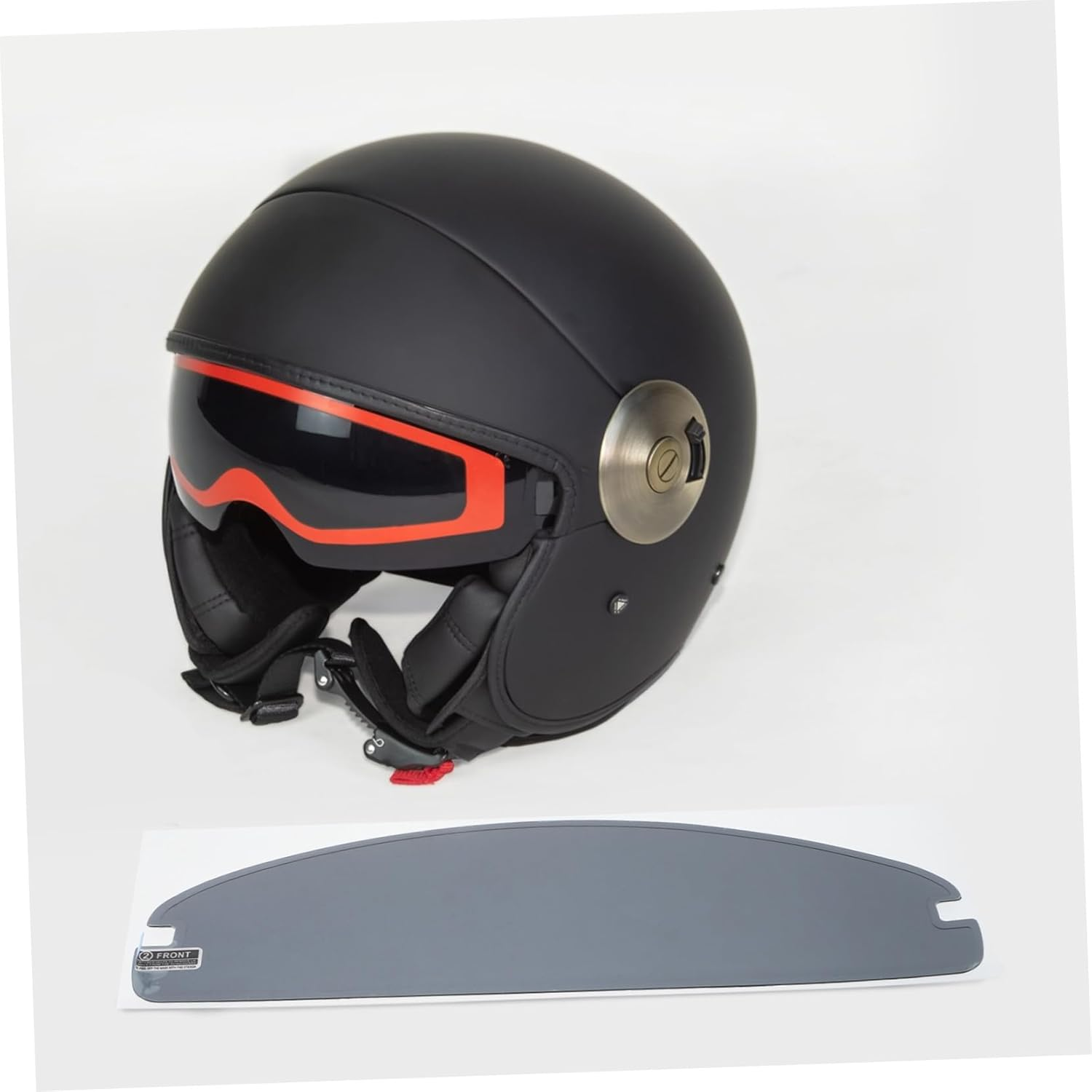 TOGEVAL Anti-Fog Rain Film for Motorcycle Helmet Fog-Resistant Visor Sticker Patch with Sun Shield Protection Easy to Install Helmet Accessory for Clear Vision and Safety image number 4