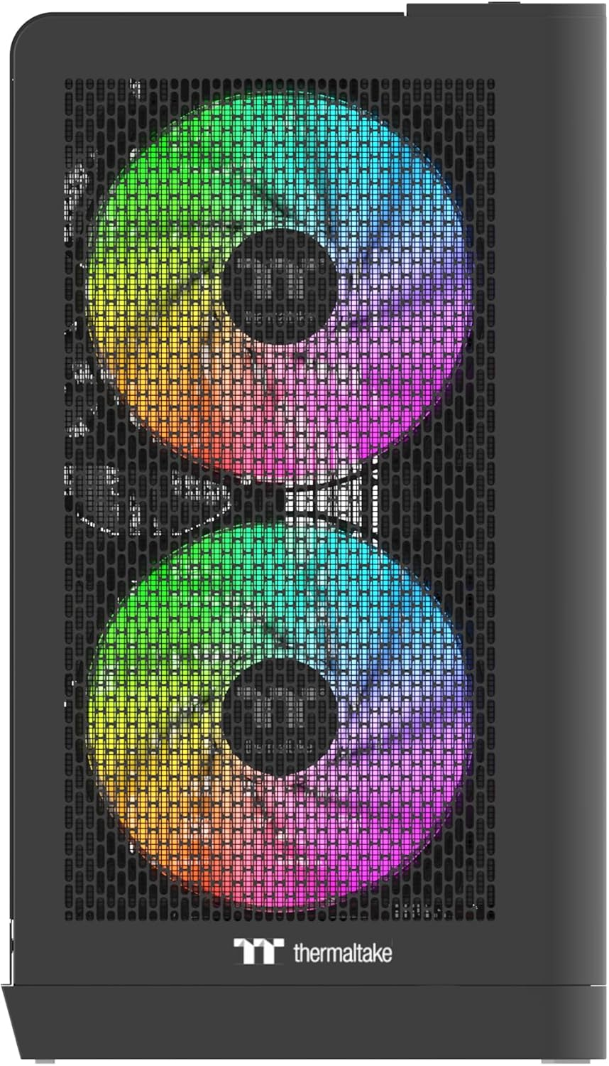 Thermaltake View 390 Air Curved Tempered Glass ATX Mid Tower Case Black Edition, CA-11F-00M1WN-00 image number 4