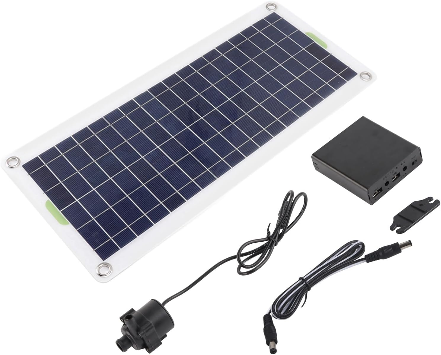 Focket Solar Fountain Kit, 30W Polysilicon Solar Panel Fountain Pump Kit, High Efficiency Submersible Powered Pump for Sun Powered Pond Hydroponics Gardens image number 6