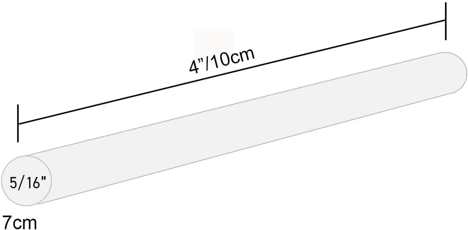 100Pack Hot Glue Sticks -7Mm X 100Mm Hot Glue Gun Sticks， 5/16" D, 4" L Hot Melt Glue Sticks for DIY Hobby Craft General Repairs, Home Decoration and Gluing Projects image number 3