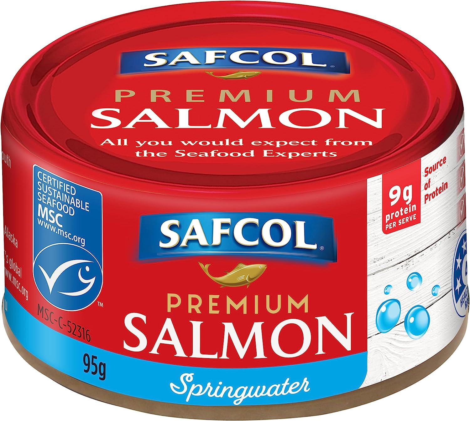 SAFCOL Premium Salmon in Springwater 95G Can X 12 image number 2