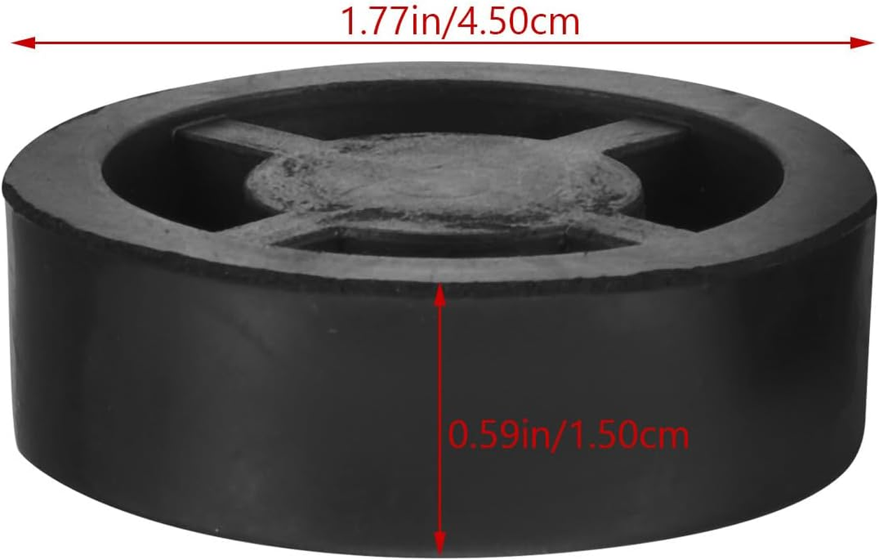 Jojofuny 4Pcs Rubber Speaker Isolation Pads 45X15Mm Sound Vibration Absorber Feet for Home Audio Turntable Stand and Amplifier Floor Protector image number 5