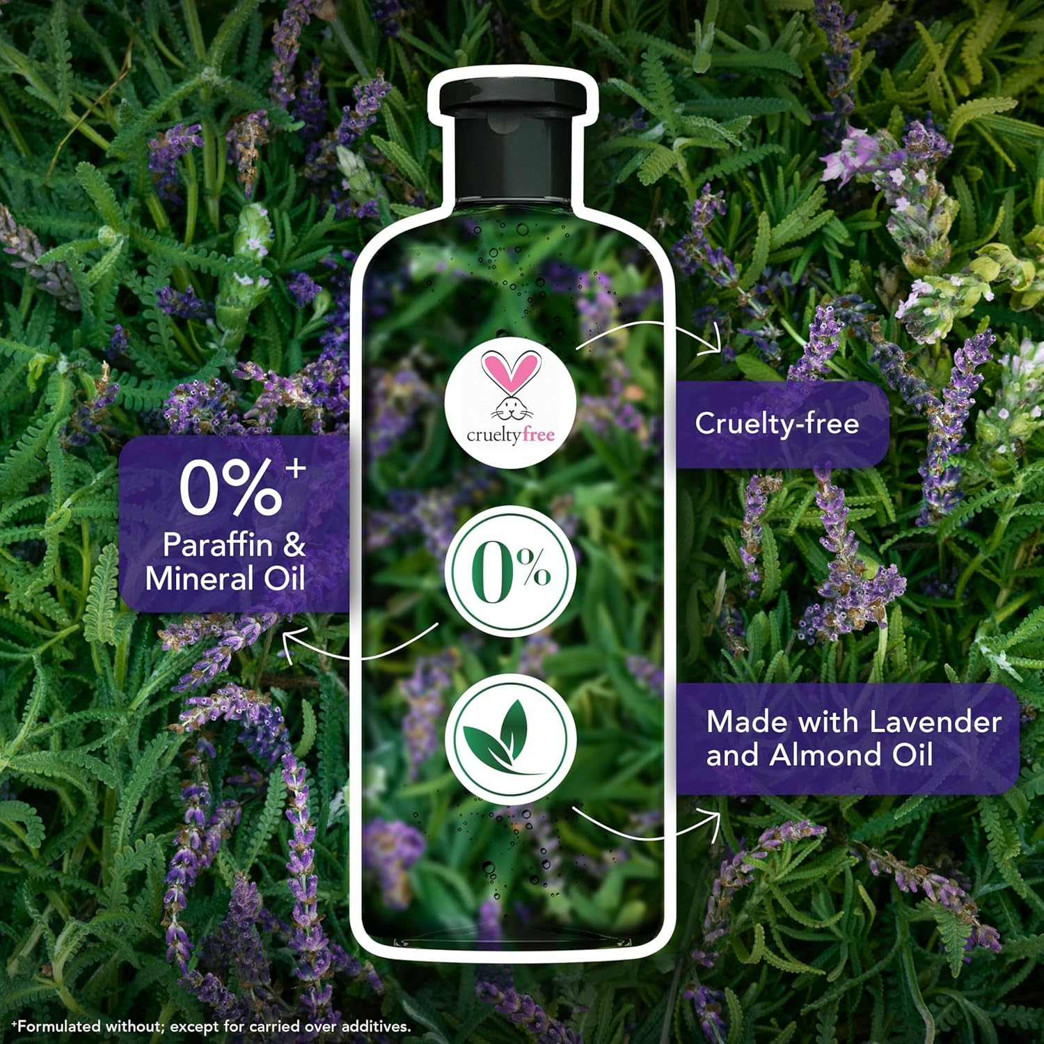 Herbal Essences Almond Oil Anti-Frizz Lavender 600Ml Shampoo (Pack of 2) image number 1