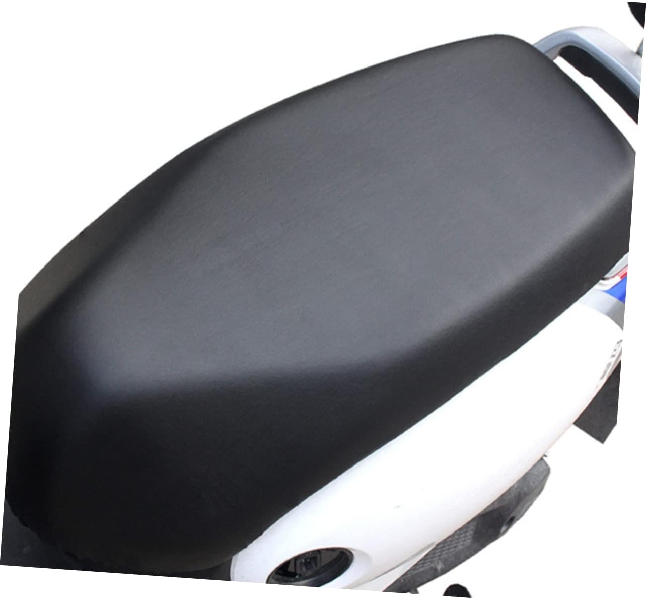 Vaguelly Motorcycle Seat Rain Cover Pu Leather Universal Seat Protector Daily Use Motorbike Cover image number 5