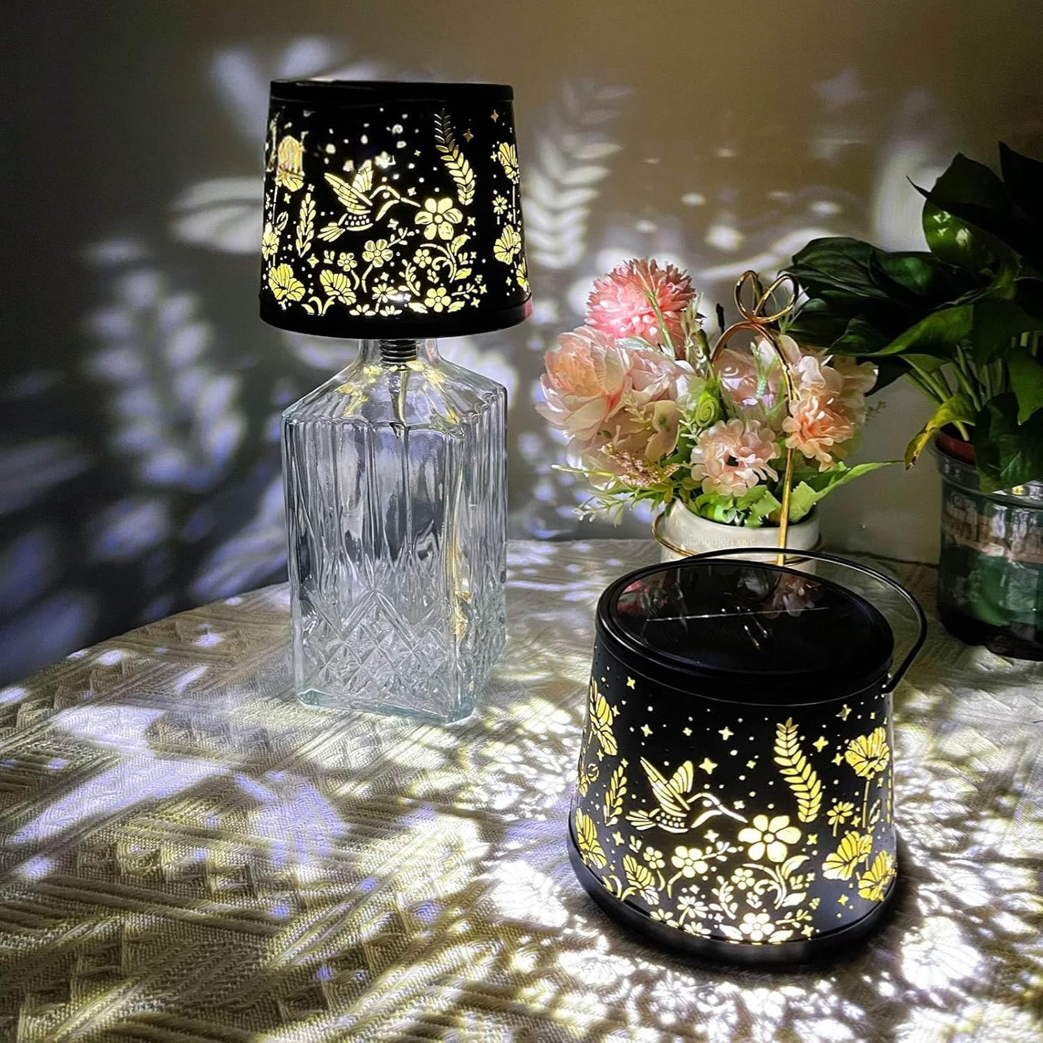 Lamp for Bottle, Wireless Bottle Lamp Attachment LED Rechargeable IP65 Lampshade Bottle Attachment Dimmable Bottle Lamps, for Restaurants Indoor and Outdoor Use, Bars, Bedroom, Camping