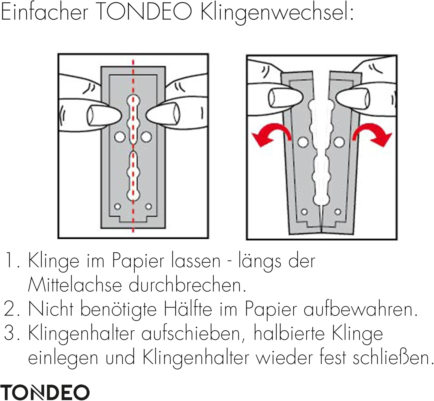 TONDEO Leather Replacement Blade for Cutting TSS3, Pack of 10 image number 3