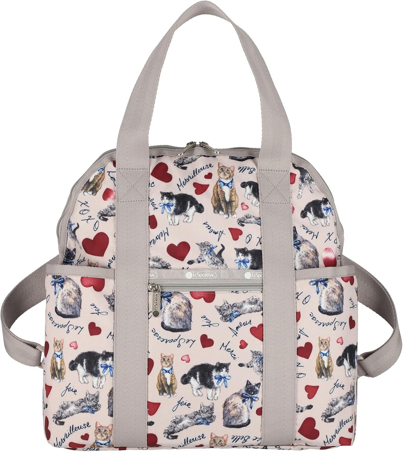 Lesportsac 2442 Official Backpack Double TROUBLE Backpack, Women'S