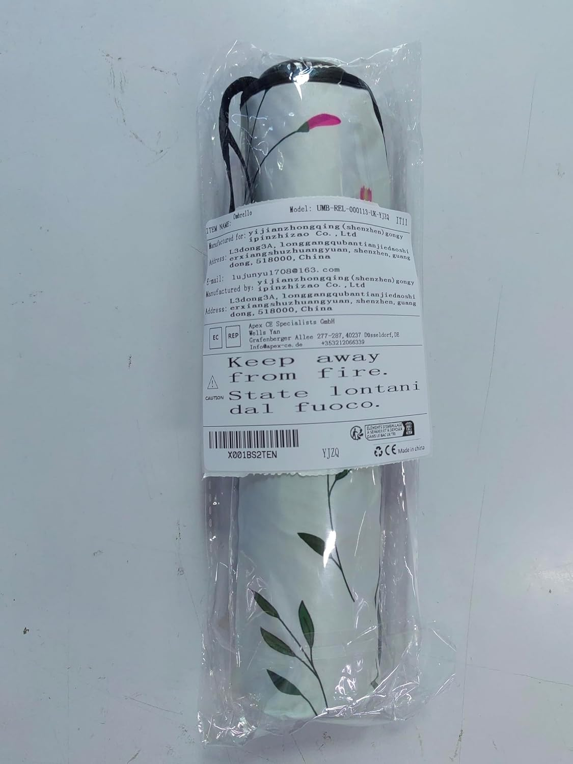 YJZQ Portable Folding Automatic Umbrella Telescopic Lightweight Compact Travel Sun Umbrellas Parasol Windproof, Rainproof & 99% UV Protection with Black Anti-Uv Coating, UPF 50+ - Archaistic Girl image number 6