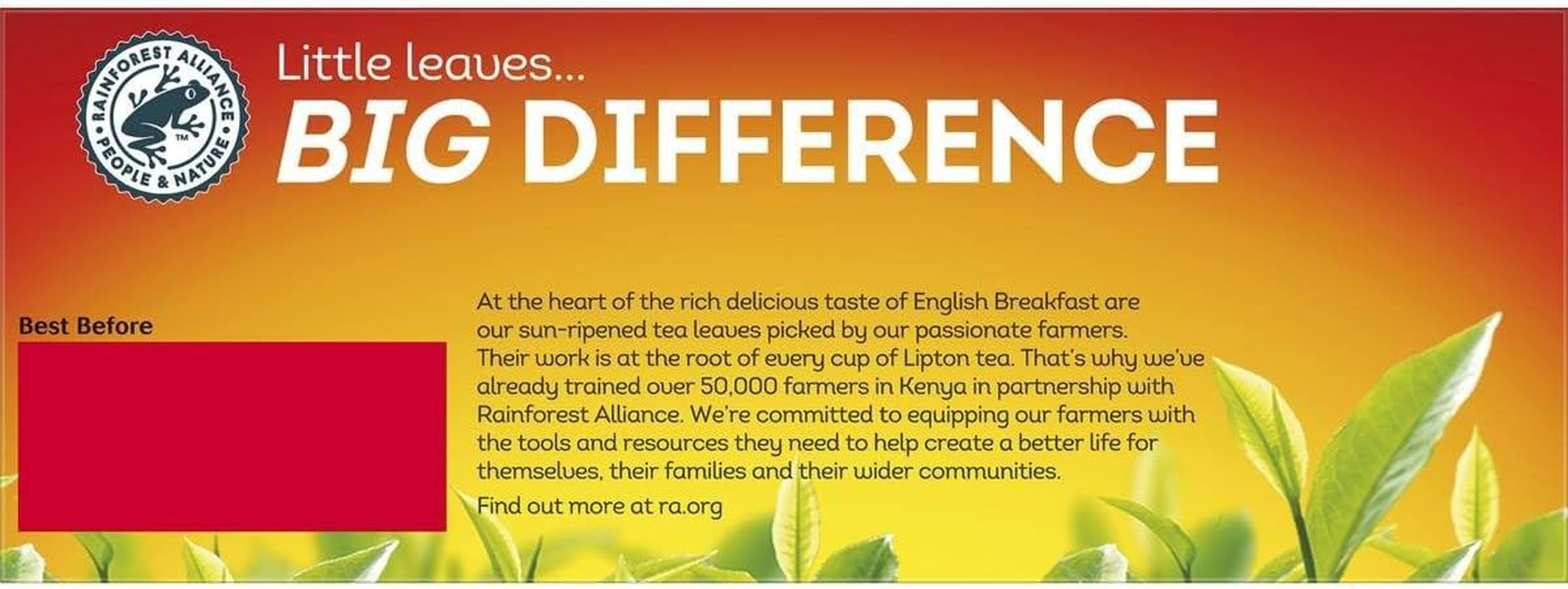 Lipton Original English Breakfast 100 Tea Bag image number 6