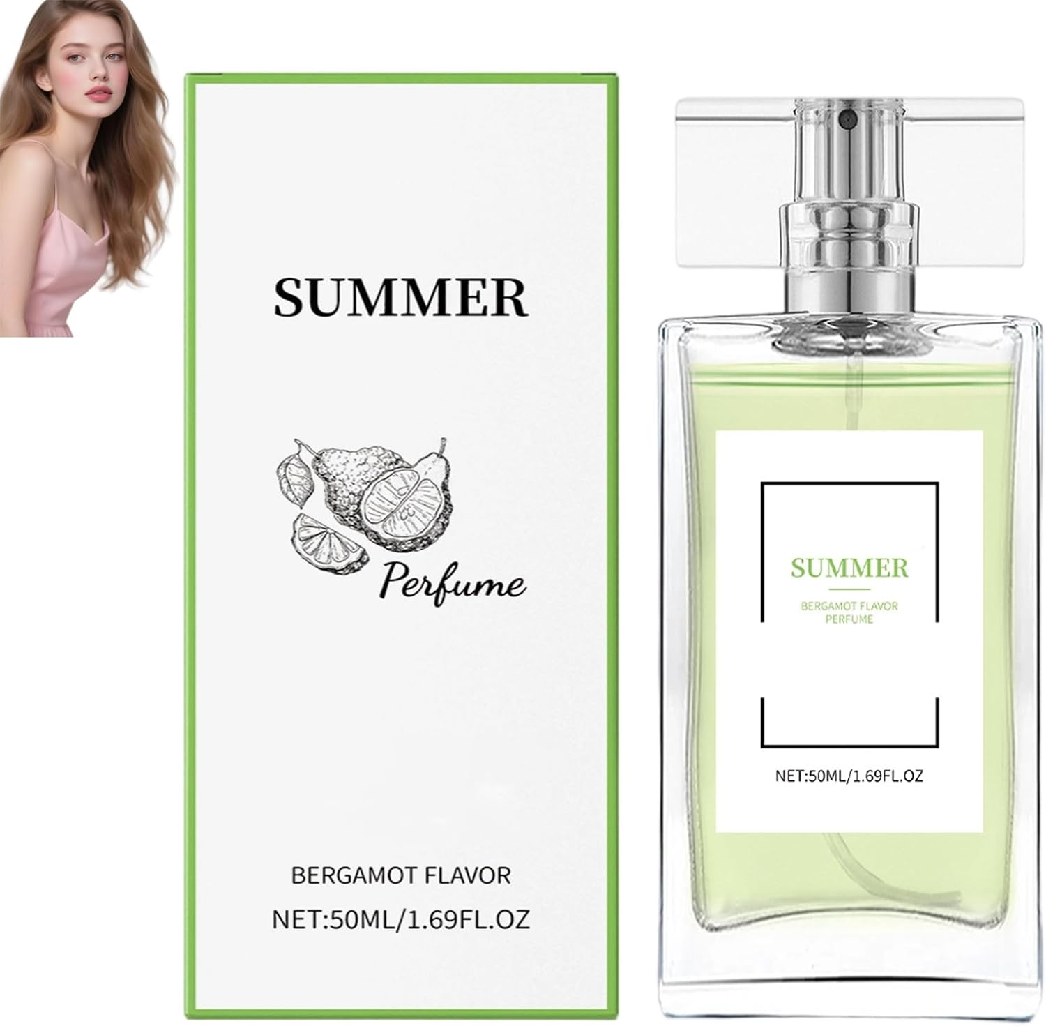 Light Bergamots Perfume Spray for Women, Summer Lasting Fragrances, Portable Women'S Perfume, Refreshing & Moisturising, Womens & Men for Everyday Use and Travel (3Pcs)