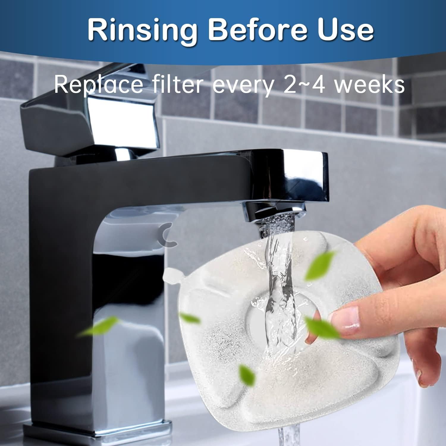 Opeth Cat Water Fountain Filter,Cat Fountain Filter Replacement Filters Compatible with Veken 95Oz/2.8L Pet Fountain,Contains 16 Pet Fountain Filters Replacement and 16 Sponges image number 3