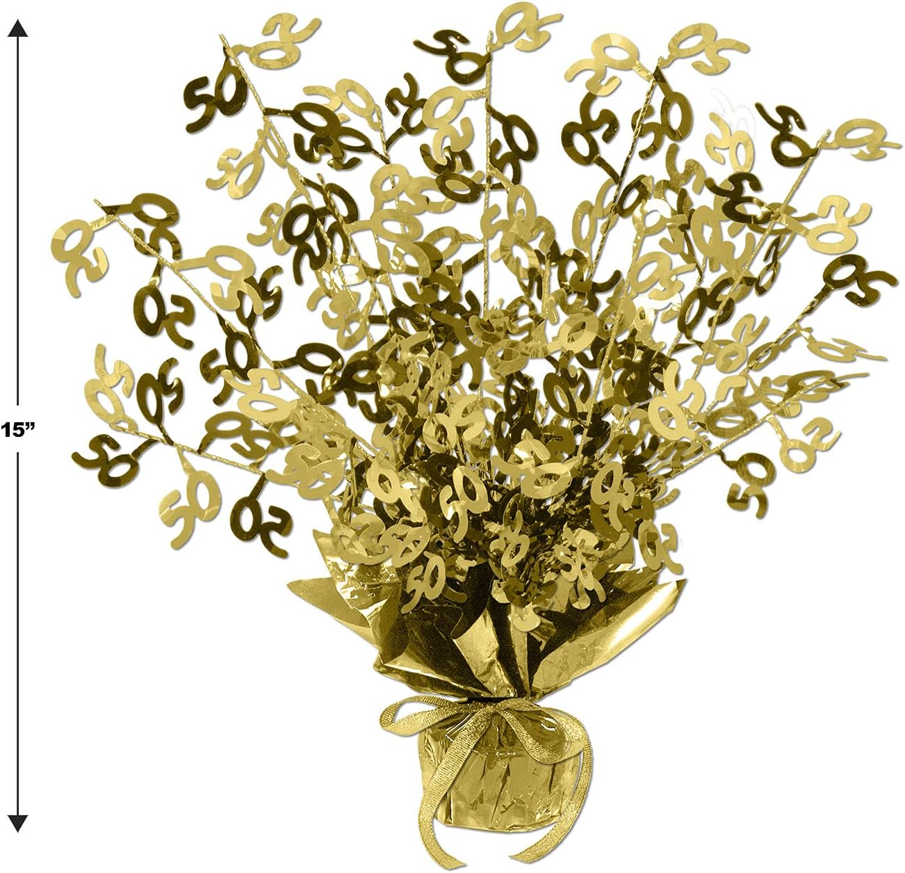 50 Gleam 'N Burst Gold Centerpiece Pack of 2 image number 3