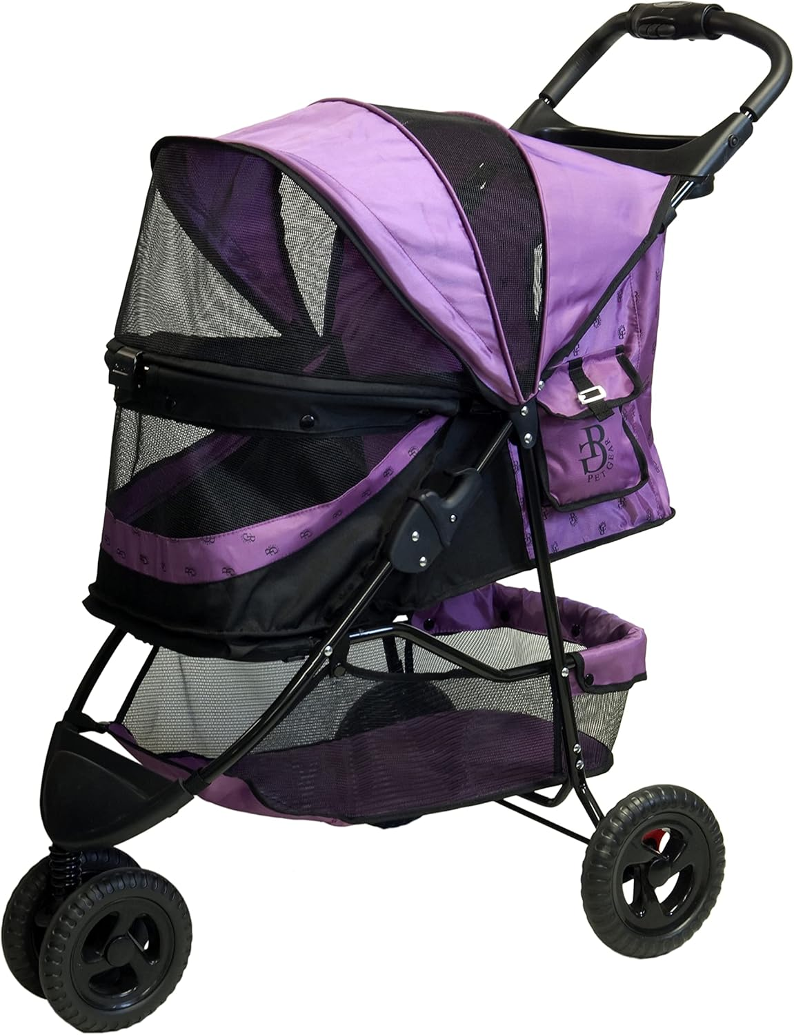 Pet Gear No-Zip Special Edition 3 Wheel Pet Stroller for Cats/Dogs, Zipperless Entry, Easy One-Hand Fold, Removable Liner, Cup Holder, 4 Colors image number 1