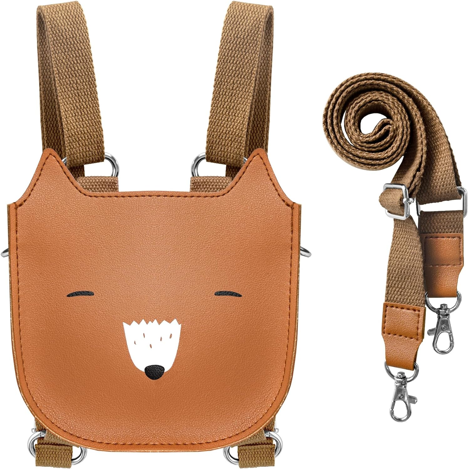 Kids Backpack Children'S Shoulder Bag Girls Mini Backpack Boys Crossbody Bag Teenage Purse Cute Animal Bag 2-In-1 Style Small Size for 3 Years and Up