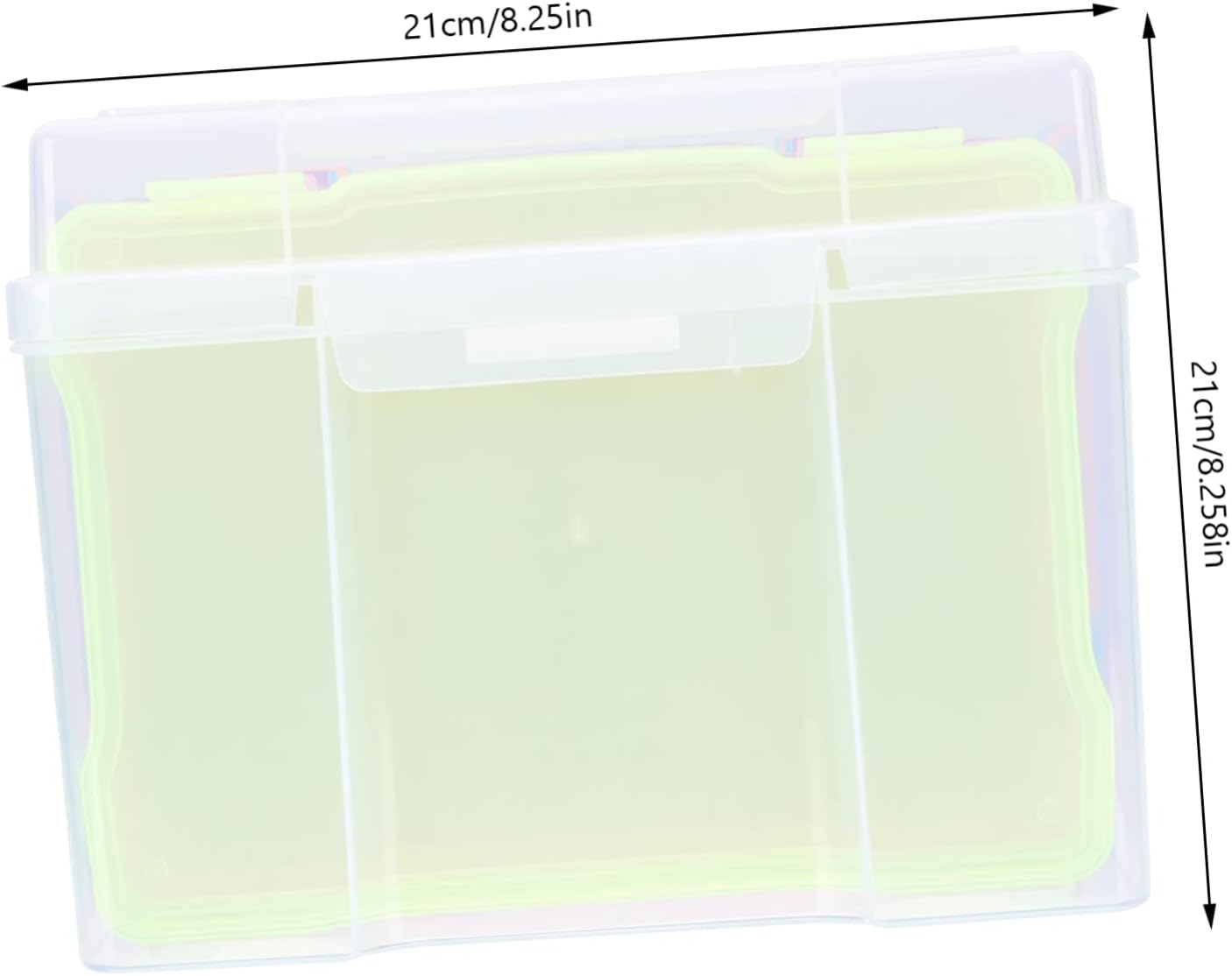 Operitacx Photo Storage Box for Pictures Craft Storage Organizer Multiple Compartments for Home Office Hobbyist to Store Cards and Small Objects image number 5