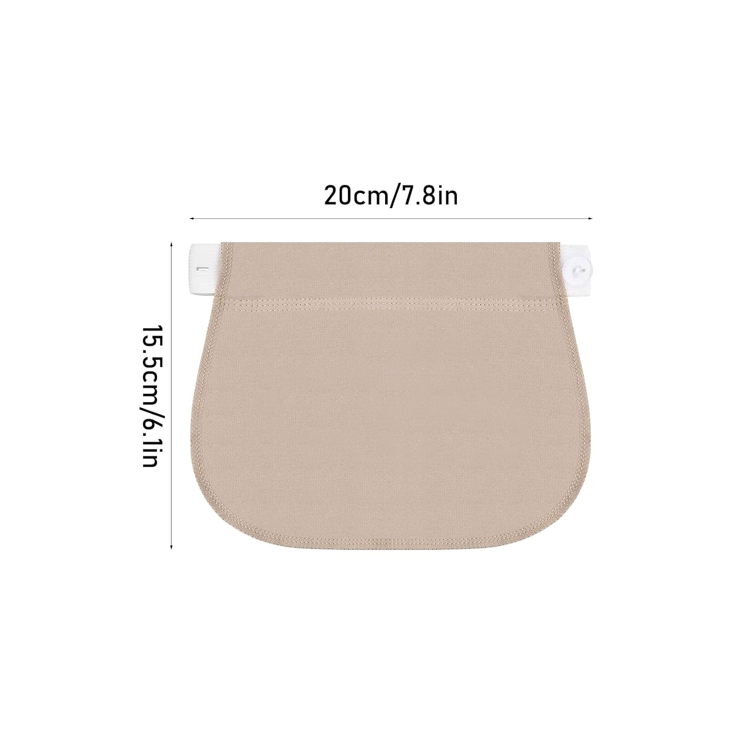 Waistband Extender 2 Pieces Maternity Pants Extender, Adjustable Elastic Waist, Elastic Maternity Pants Extender for Pregnant Woman, Adjustable Waist Extenders for Men or Women image number 4