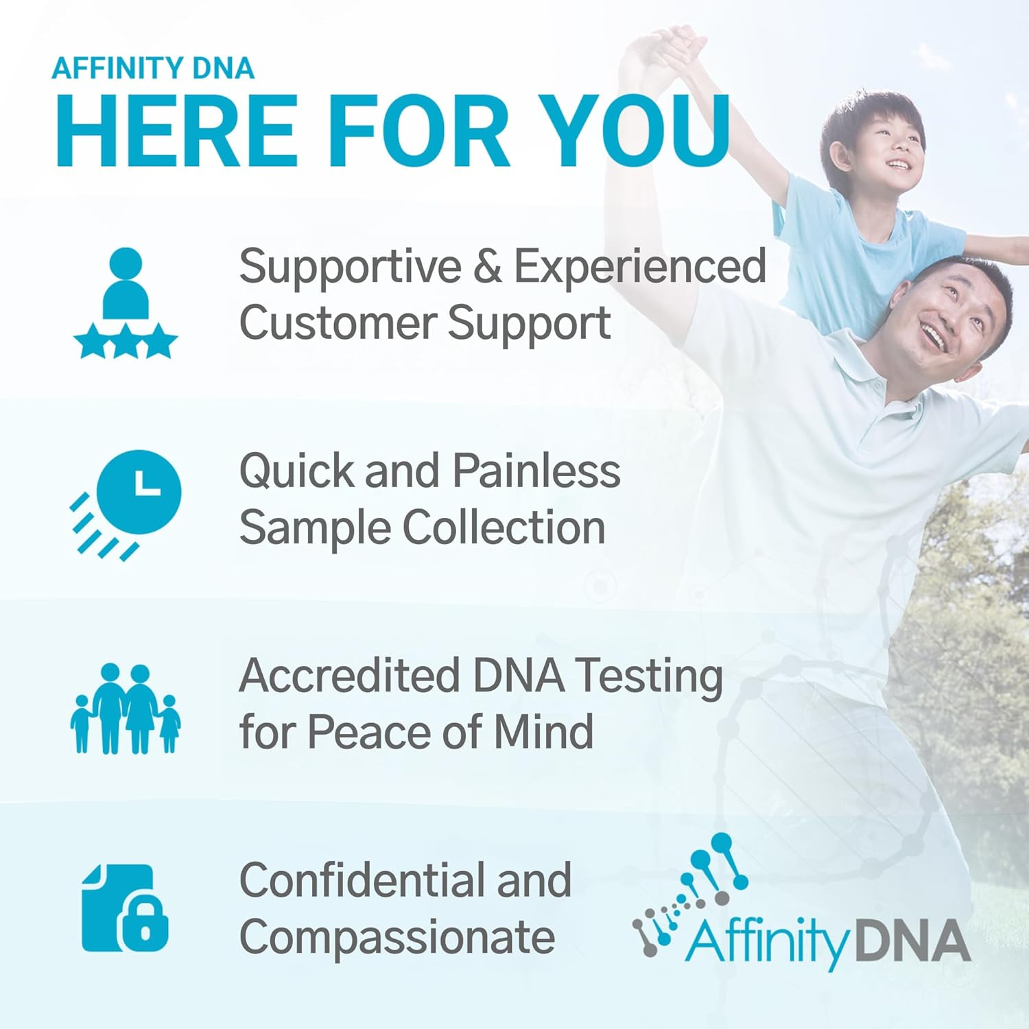 Paternity DNA Testing Kit - 99.99% Accurate Genetic Swab Test | 21 Loci Paternity Home DNA Test Kits for Father and 1 Child | Results in 4 Working Days | Laboratory Fee Not Included image number 4