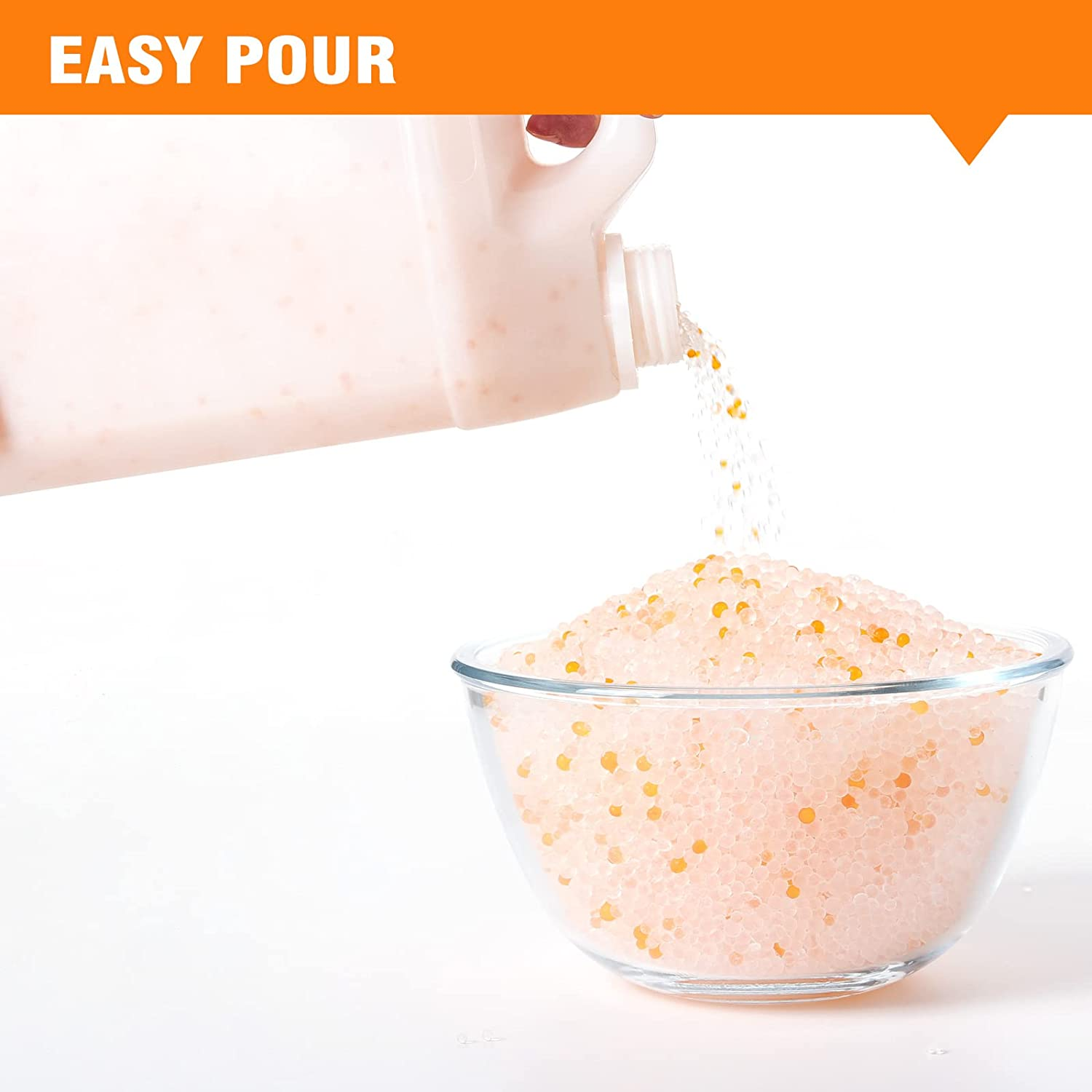 Durimoiy 5.2 LBS Silica Gel Beads Reusable Indicating Desiccant Beads Silica Gel Desiccant for Electronic Drying, Cabinet Storage (Industry Standard 2-4 Mm) image number 5