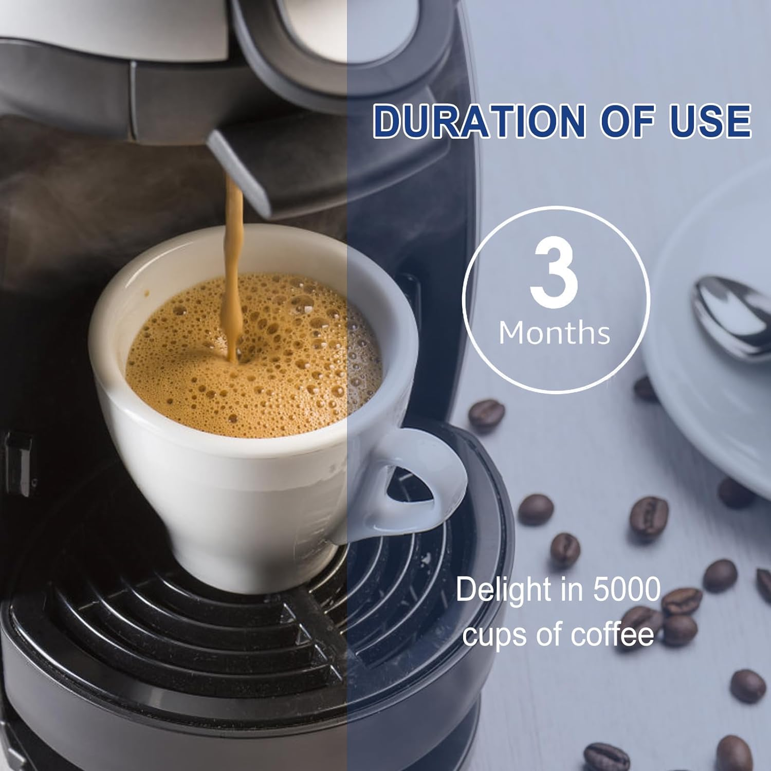 Anmumu CA6903 Coffee Filter Compatible with Philips Aquaclean CA6903, Aqua Clean Filter,Ideal for Fully Automatic Coffee Machines Anti-Limescale Water Filtration(4 Pack) image number 3