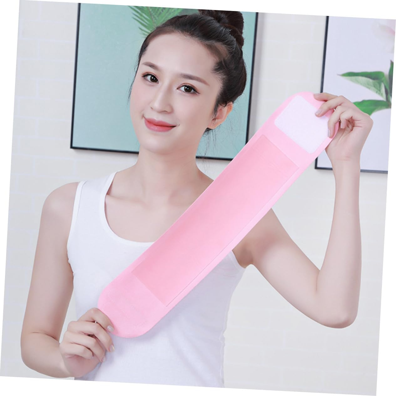 ABOOFAN Skincare Band Collagen Neck Wrinkle Korean Beauty Chest Cool Lift Care Skin Smoother Reusable Silicon Roll Smooth Massage Winkle Pillow Tighten Toner Woman Cervical Strap Face Chin Cooler Tool Device Cotton Accessory Collar Gaiter Overnight Chin Strap for Sleeping Jawline Soft Sculptor Pain Support Travel Back Massager Glove Headrest T3 Reducer Lab Facial Ergonomic Foam Daily Disposable Krk Moisturise image number 3