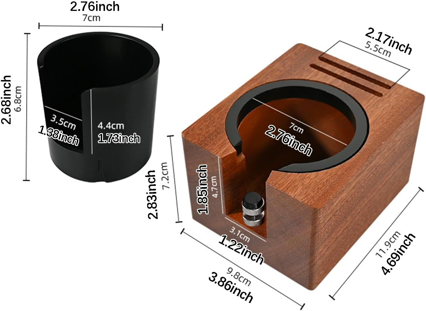 Motivetech 51/53/54/58Mm Espresso Tamping Station, Accessories, Distributor Equipment, Countertop Coffee Portafilter, with Barrel - Without Barrel image number 7
