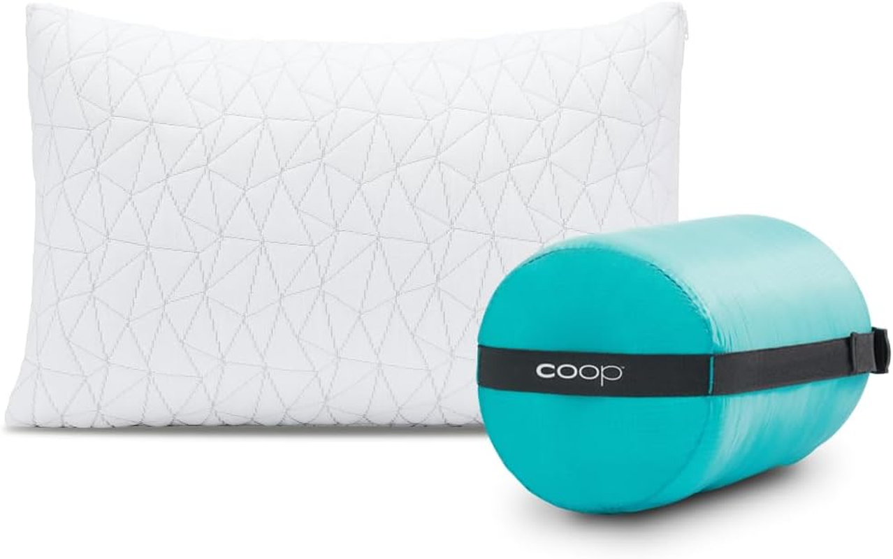 Premium Shredded Memory Foam Camping and Travel Pillow with Bamboo Derived Viscose Rayon Cover - Adjustable- Compressible - Includes Stuff Sack Great for Backpacking and Travel 19 X 14 image number 2