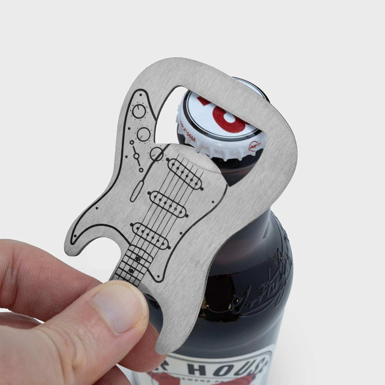 Suck UK Bottle Opener Guitar | Bar Blade & Beer Opener | Guitar Gifts for Men & Gifts for Men | Bar Accessories for Home Pub & Home Bar Accessories | Beer Gifts for Men & Music Gifts for Men | Blues image number 1