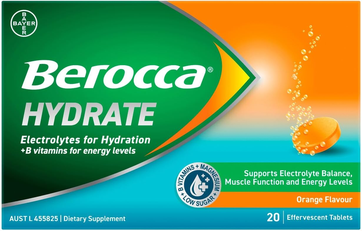 Berocca Hydrate Orange 20 Tablets image number 3